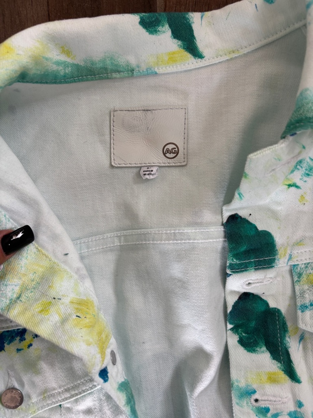 AG All Over print Denim Jacket - Picture 2 of 4
